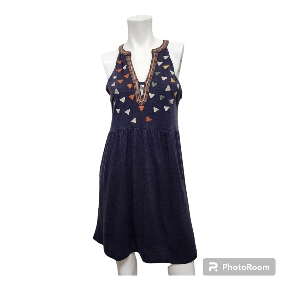 THML Boho Coastal Cowgirl Blue Dress Size M